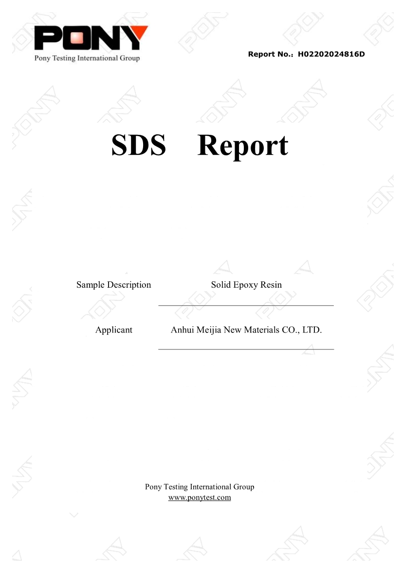 SDS - Epoxy Resin